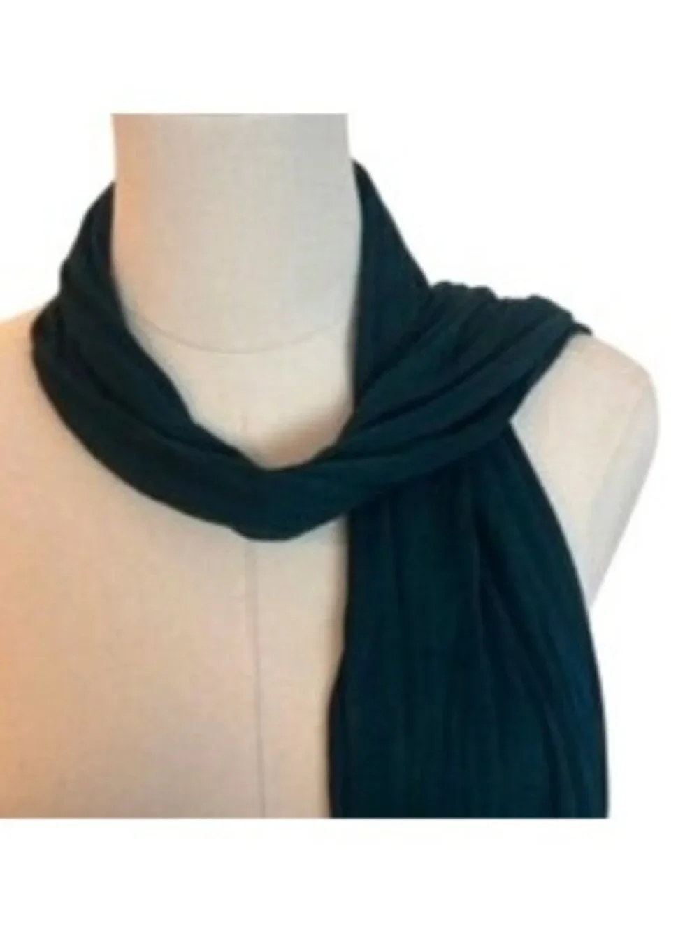 Mahaguthi Handmade Scarf 100% Bamboo 15x70 Inches Teal Dry Clean Only